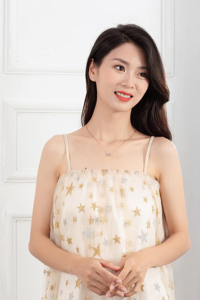 Lucky Single 1 925 Metal Birthday Wife Gold Color [HAH] Женское ожерелье, Мотив, Подкова, Простое, Кусок, Карат, Серебро, Гипоаллергенный, Подарок,