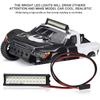 Bright LED Light RC Light Bar with 4 Mounting Compatible with Scale Racing Miniature Custom and RC Cars Bar, Brackets, 1/10 Cars,