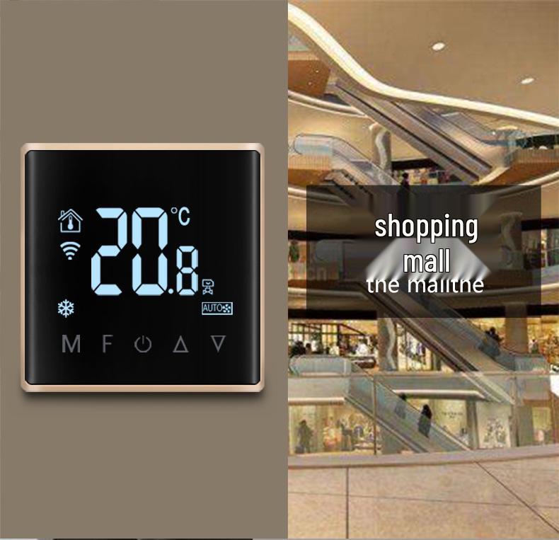 Умный термостат для кондиционера и панель дистанционного управления фанкойлом Tuya Zigbee WiFi