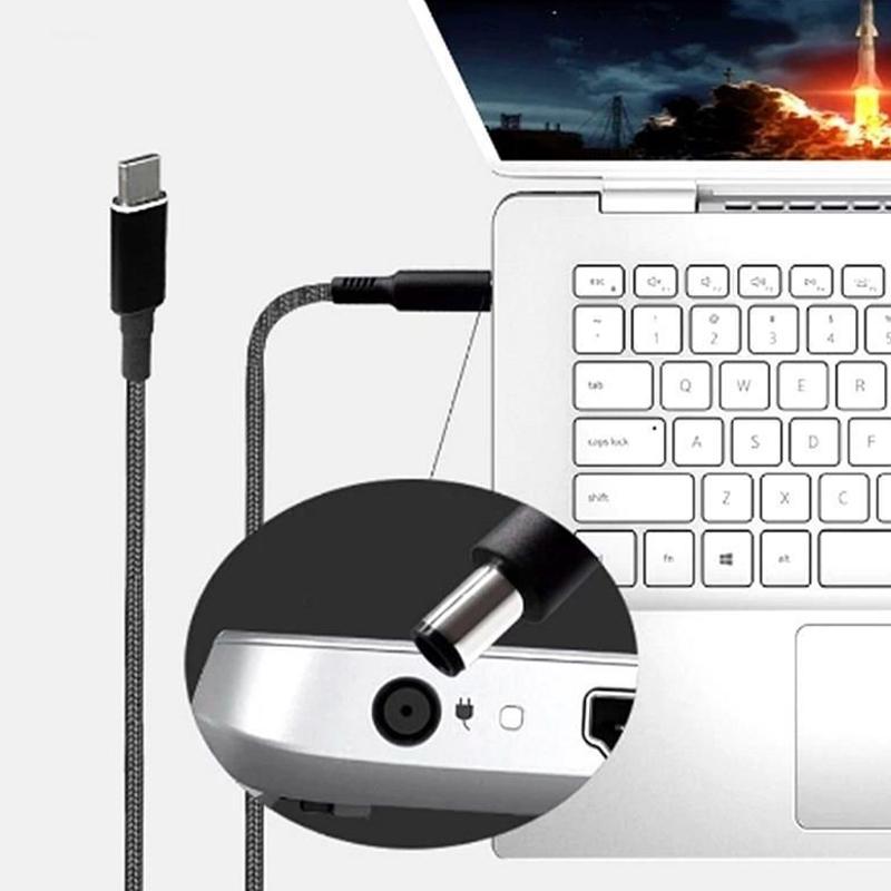 65/100 Вт Тип C DC адаптер питания разъем разъем USB Type C к универсальному быстрому зарядному кабелю шнур для ноутбука Lenovo Asus Hp Acer