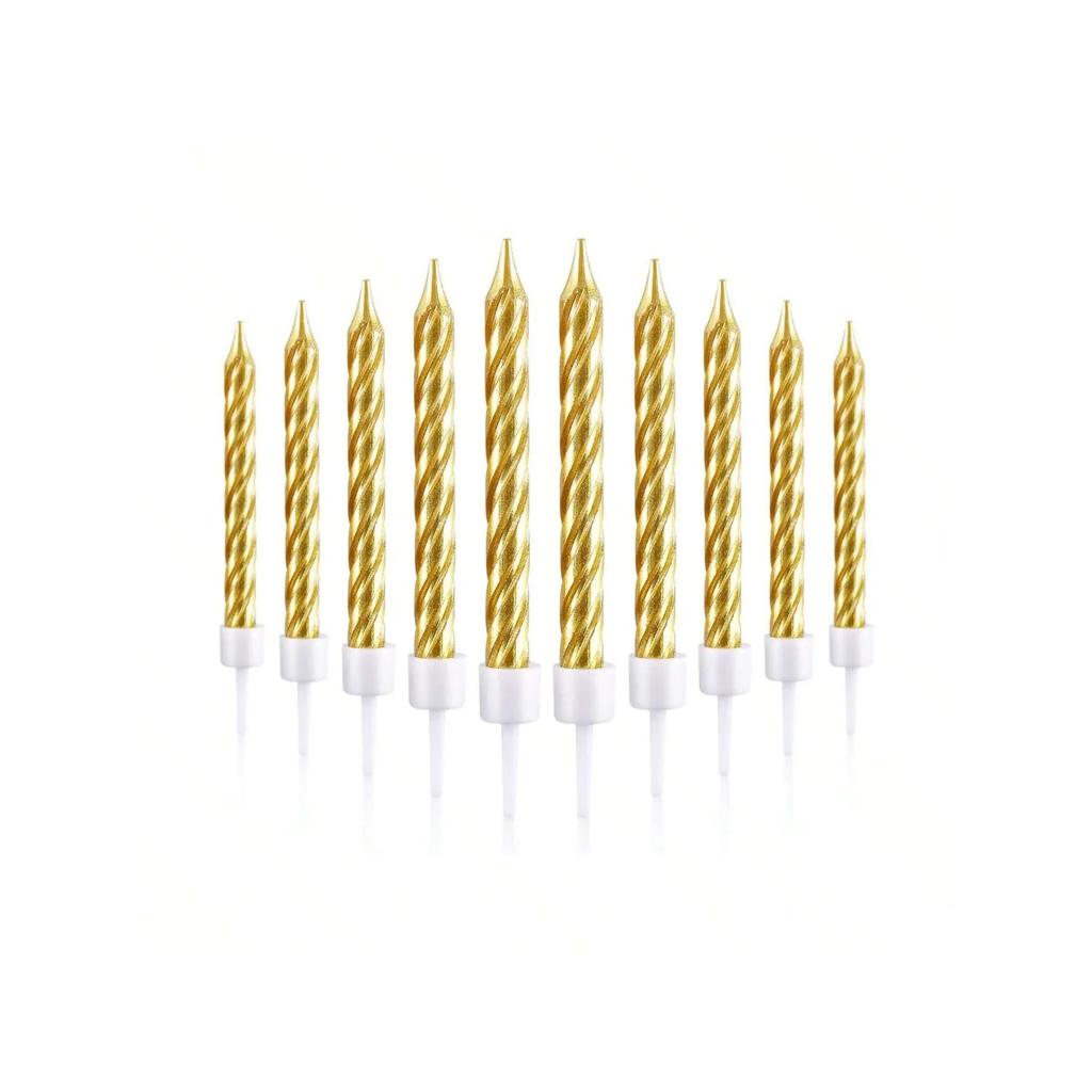 10 шт. Градиентные свечи для торта на день рождения Идеальные рождественские свадебные тематические вечеринки Украшения для торта на день рождения