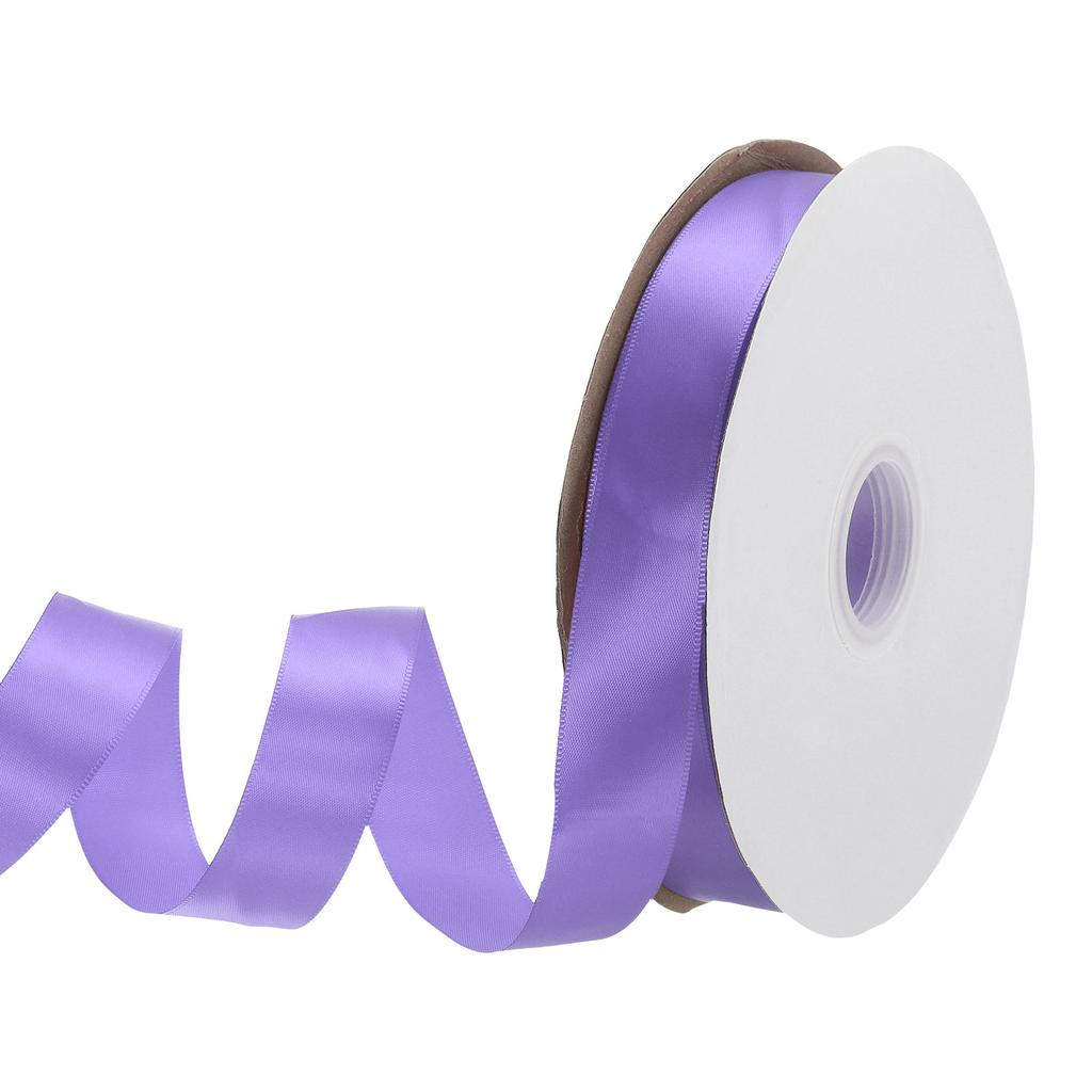 Односторонняя репсовая лента Полиэстеровая атласная лента Однотонная тканевая лента для рукоделия Свадебная вечеринка Упаковка подарков 1"x100 ярдов