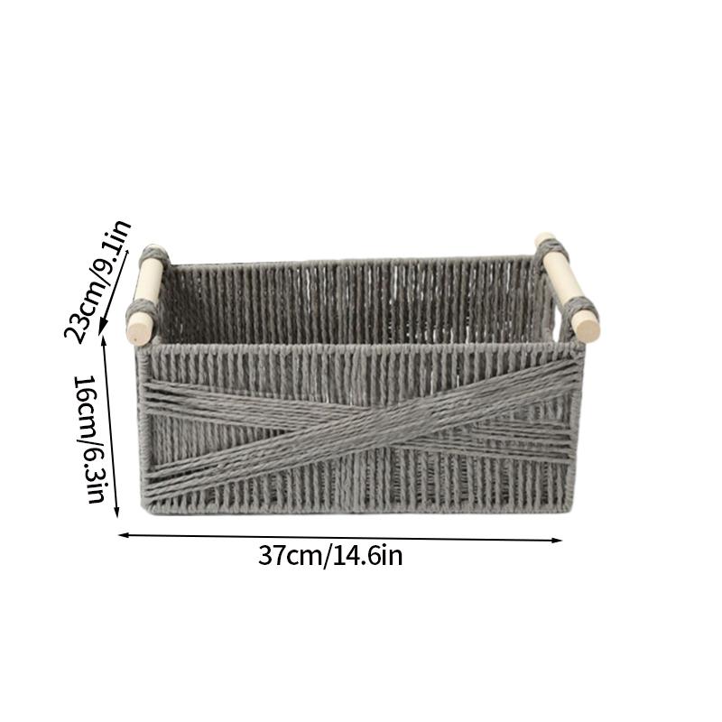 Плетеная корзина для хранения вещей, ящик для хранения игрушек, корзина для пикника, органайзер для одежды, спальня, гостиная, организация