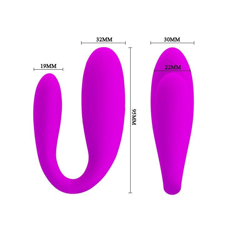 Pretty Love Fascination Silicone Stimulator - Couples Vibrator