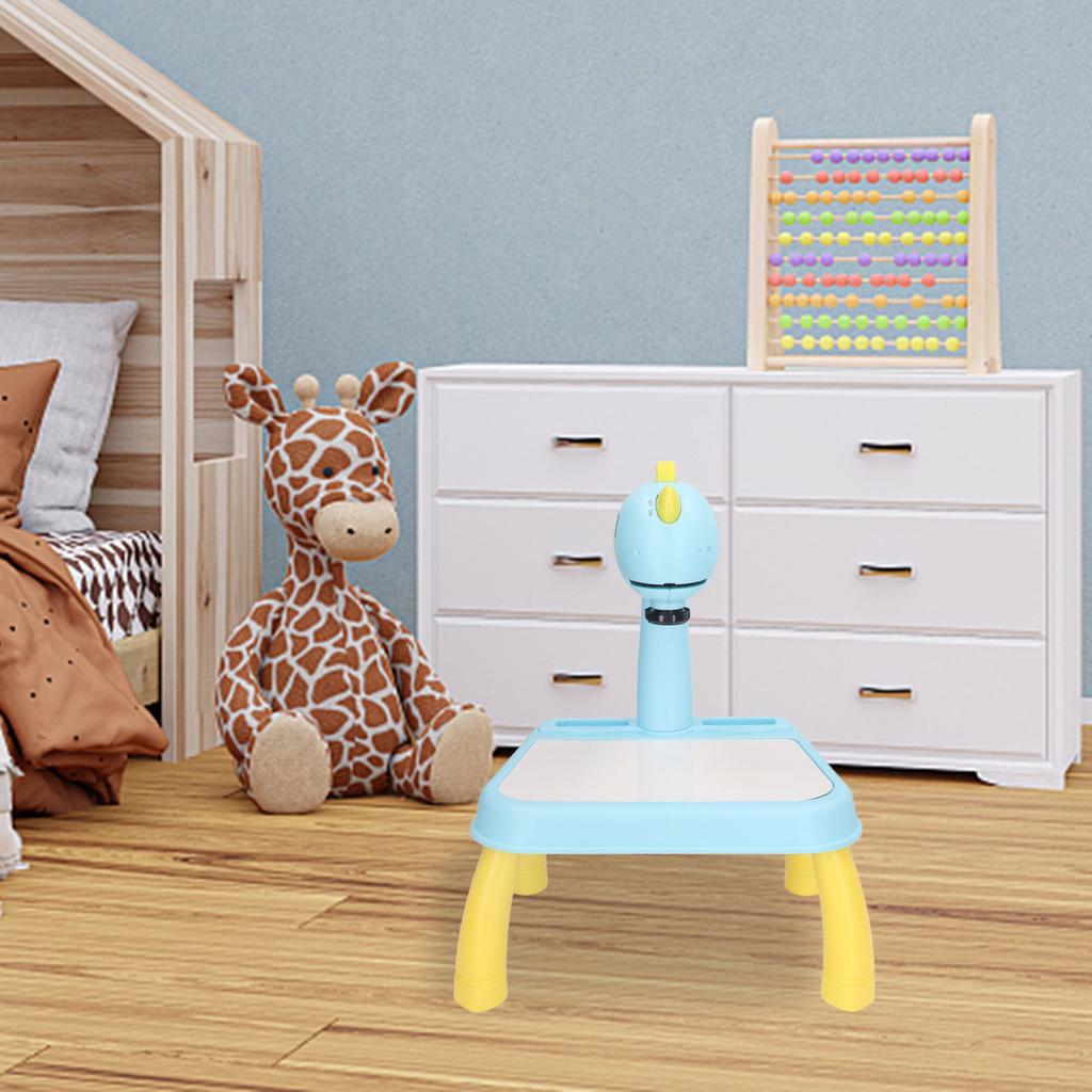 Проекторный стол для рисования Милый дизайн с динозаврами Яркие цвета Съемный Проектор для детей Образование