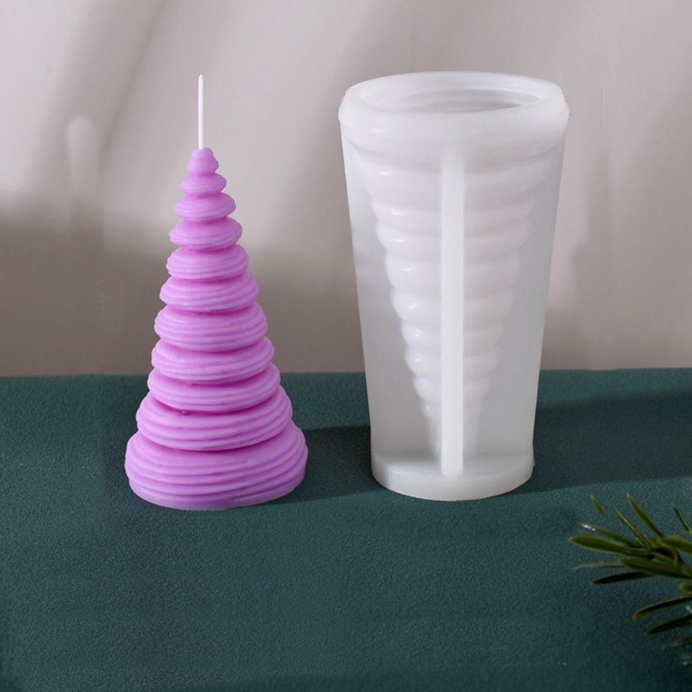 3D Christmas Tree Candle Mold DIY Soap Mold Gypsum Candle Mould Candle Making