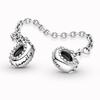 925 Sterling Silver Safety Chain Bead Charms Fit Original  Bracelet DIY Attachment Clip Heart Star Jewelry Gift For Women