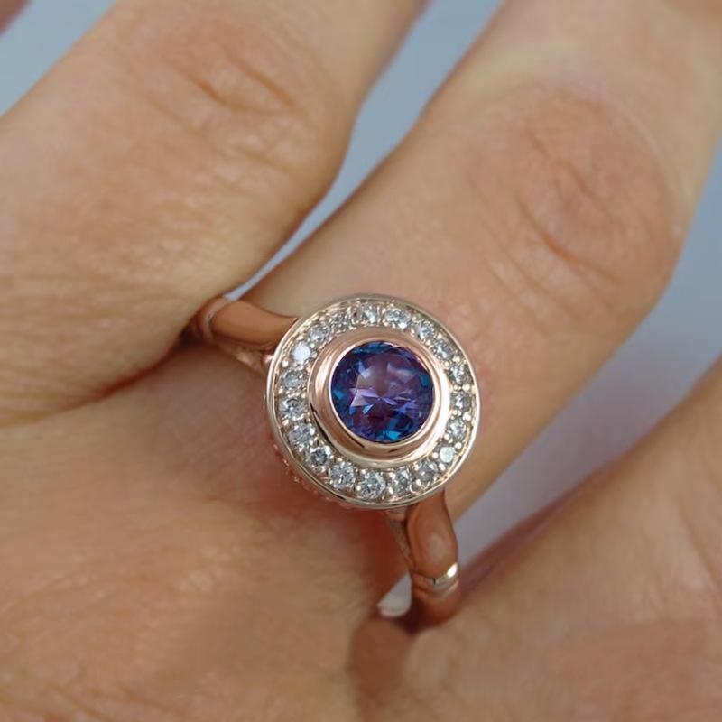 European and American Zircon Rings for Women, Double-layered Rings, Fashionable Internet Celebrity Index Finger Rings