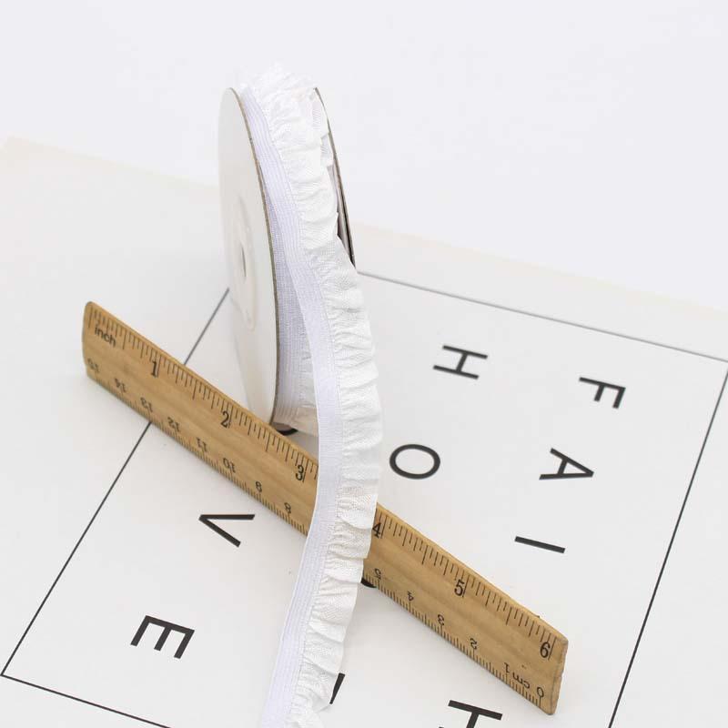 Bluebird 15Mm Unilateral Fungus Lace Webbing Wrinkled Elastic Belt Ruffle Edge Elastic Band Baby Clothes Pet Clothes