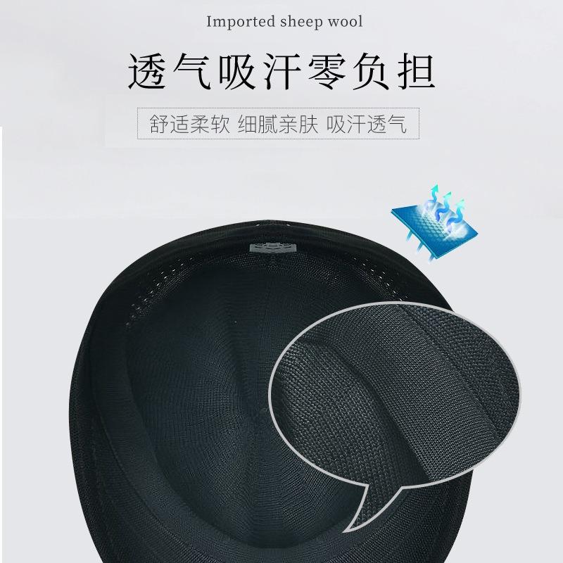 Берет из шерсти кенгуру женский ретро модная шляпа осень и зима берет художника британская сетчатая шляпа-бутон