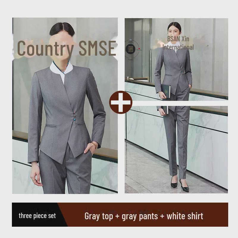 Костюм с длинными рукавами для приема гостей и кейтеринга на осень/зиму