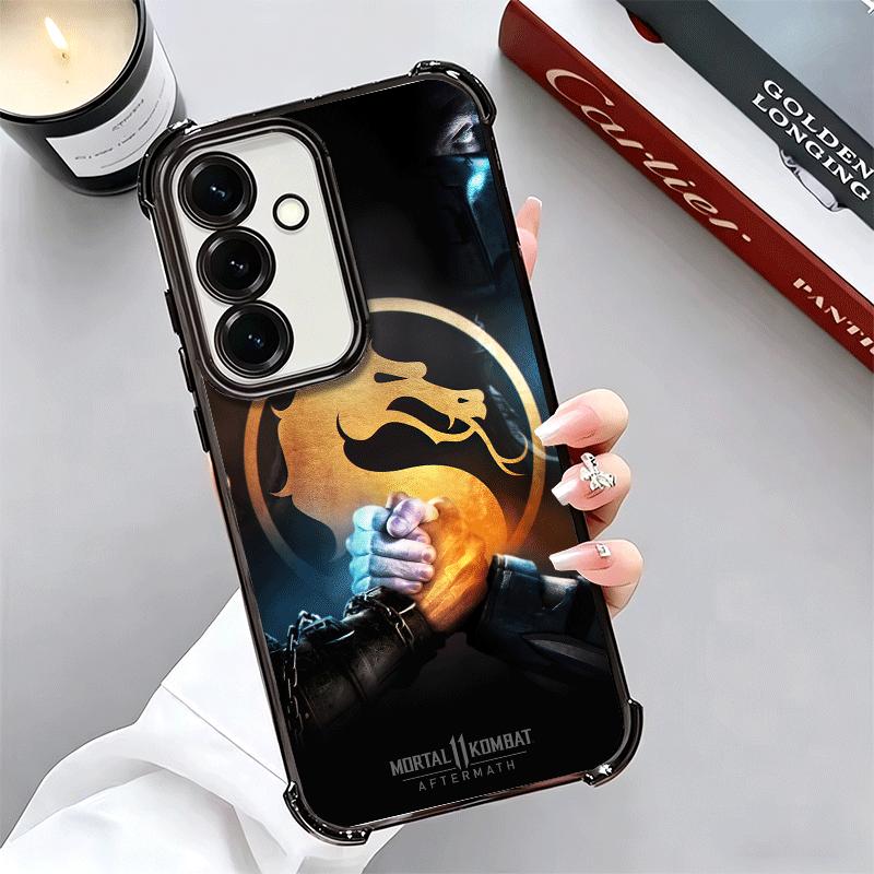 Mortal Kombat Game Plating Phone Case For Samsung A17 A07 A37 A57 A16 A56 A15 A55 A14 A54 A13 A53 A26 A36 A25 A35 A24 A34 A23 A3