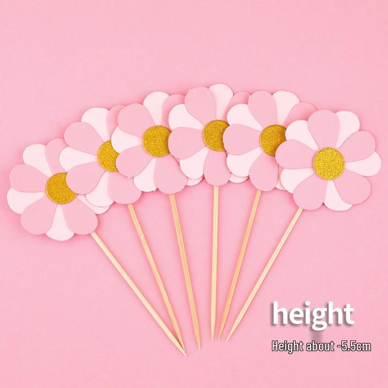 Pink Themed Cake Decor: Heart & Cloud Balloons with Insert Cards for Birthday Parties