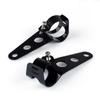 Bruce & Shark Headlight Mounting Bracket Stay for Honda Suzuki Yamaha Universal Universal Black