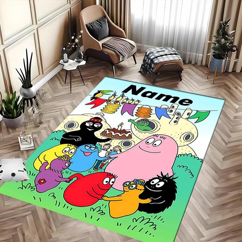 Custom personalization Barbapapa Area Rug - Perfect For Kitchen, Bathroom,Laundry Room Decor Large Size Available,Gift All Seasons