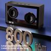 Wireless Transparent Speaker Music Player Portable Rechargeable Bluetooth-compatible Music Speaker with Ambient Light