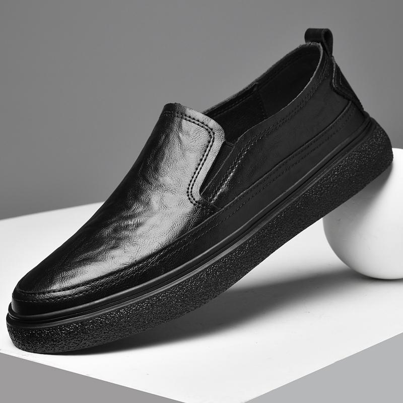 Fashion Comfortable Sports Walking Shoes Comfortable Breathable Men's Flats Genuine Leather Mens Loafers Business Casual Driving Shoes