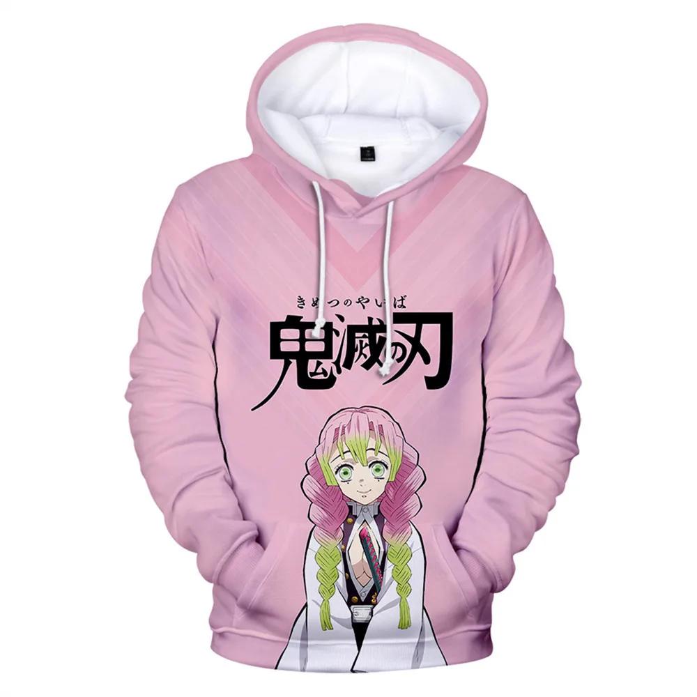 Hoodies for Kids Kawalii Cartoon Hoodie Demon Slayer Print Fashion Autumn Outdoor Clothes Children Girls Sweatshirts Tops