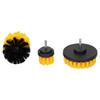 Drill Brush Attachment Set Nylon Hair Power Scrubber Brush Floor Tile Cleaning Tool Yellow