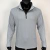 Men S Stand Collar Long Sleeve Pullover Sweatshirt Jacquard Zip Detail