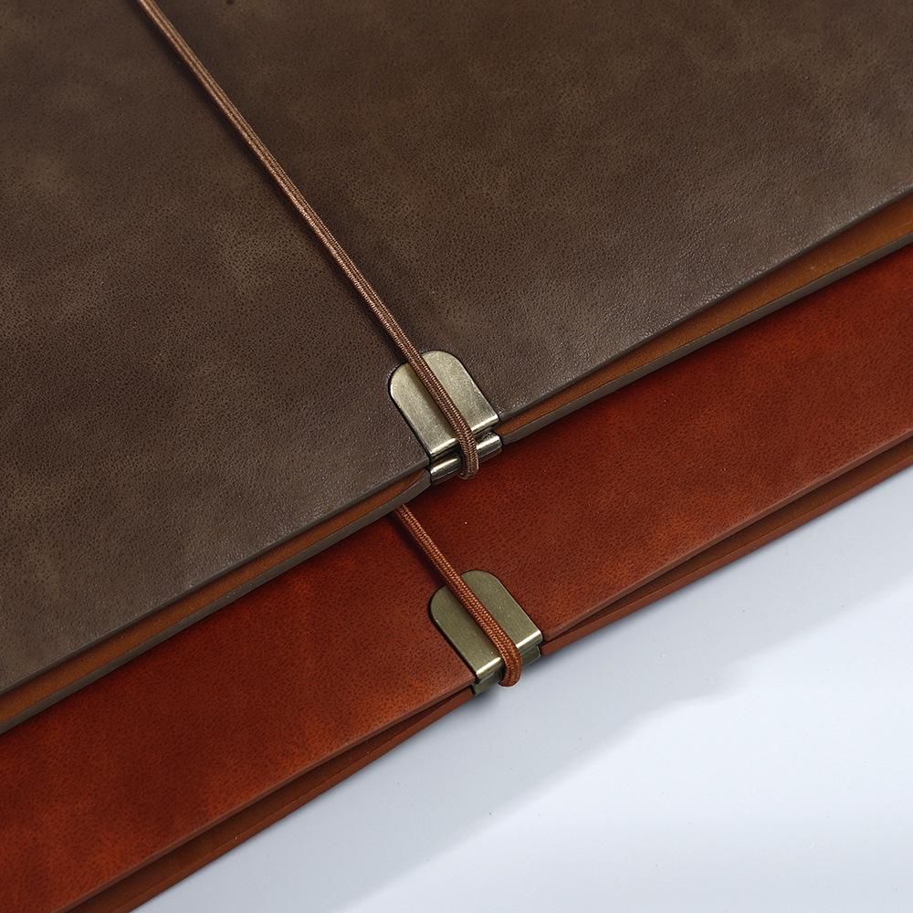 Блокнот A5 в мягкой обложке с текстурой личи на спирали - Отрывной кожаный деловой блокнот для встреч