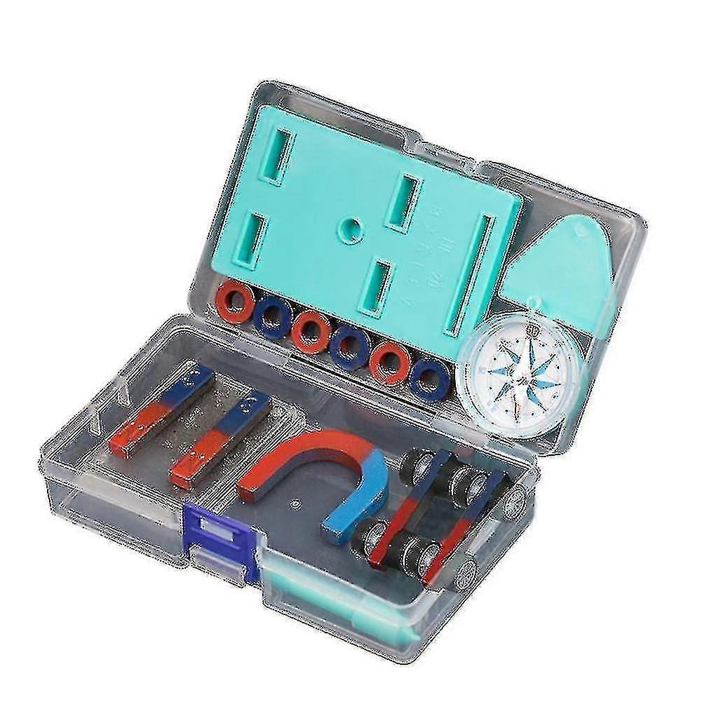 Children Science Bar Ring Horseshoe Compass Magnet Car Kit Experiment Tools - CHUNCC