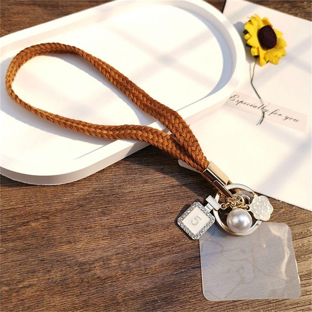 Hanging Neck Strap ID Badge Holder Phone Hang Rope Mobile Phone Lanyard Woven Strap Rope Wrist Rope