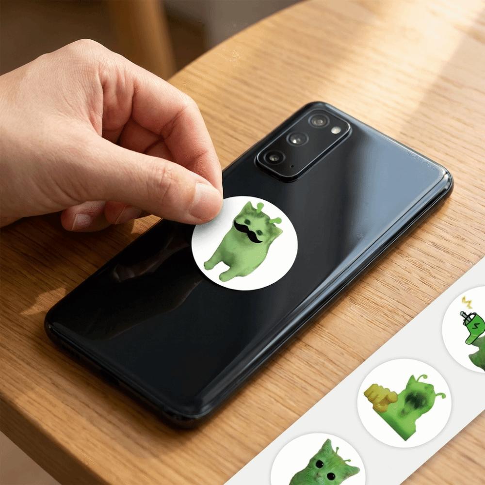 500Pcs Alien Cat Stickers Quirky Style Quirky Decals Decals Funny Stickers  DIY Projects