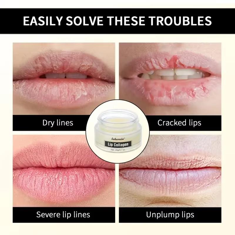 Collagen Lip Mask,Autumn and Winter Lip Moisturizing, Deep Moisturizing Overnight Lip Balm Lip Plumper for Dry Repair Lip Care