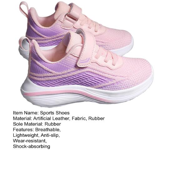 Кроссовки для бега для девочек, детская спортивная обувь, дышащие легкие кроссовки, стельки с эффектом памяти, нескользящая амортизирующая обувь