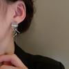 Серебряные иглы, глубоководные медузы, матовые серьги, модные креативные дизайнерские серьги, милые крутые нишевые индивидуальности