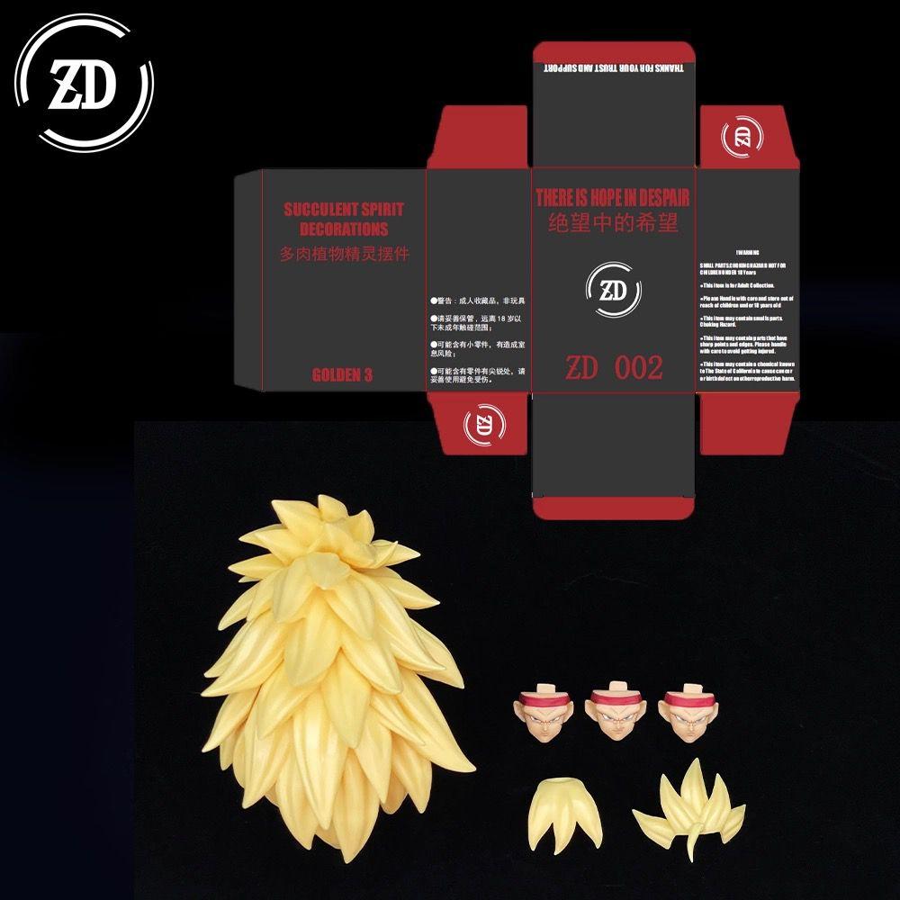 Новый Zd Studio Dragon Ball Shf Супер Сайя Ssj3 Веджито Бардок Сон Гоку Гоку Блэк Гогета Набор аксессуаров для головы Игрушка-подарок на день рождения