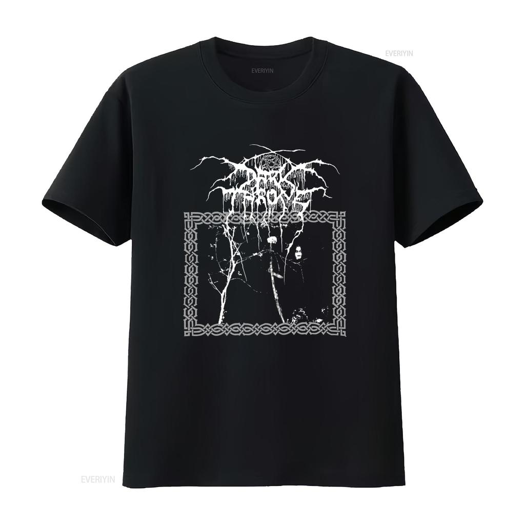 1993 DARKTHRONE TAAKEFERD 90-е Винтажная футболка Death Metal Редкий Размер XL винтаж Стирка Уличная одежда Графический Унисекс Дышащий