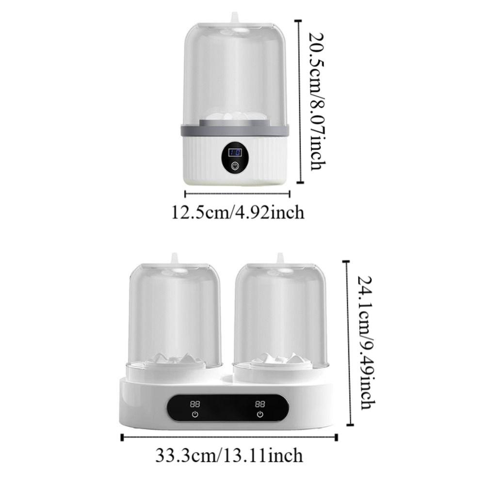 Transparent Tank Double Cup Washing Machine 2 Modes Double Barrel Laundry Cup Apartment Living