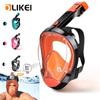 OLIKEI Full Face Diving Mask for Adult Fully Dry Snorkeling Mask Anti-fog Leakproof Underwater Goggles Scuba Swimming Mask Safe Breathing