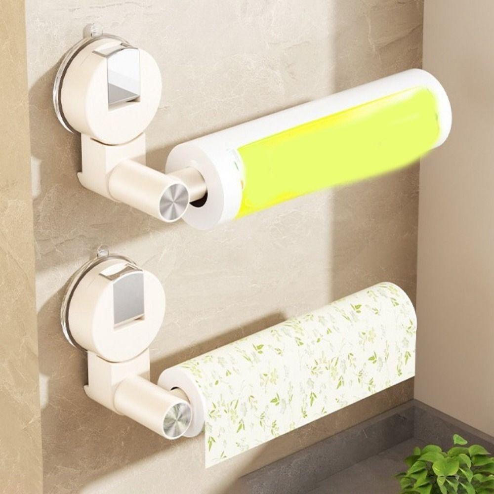 No-punching Suction Cup Tissue Hanger Wall Mounted Paper Roll Holder  RV Use