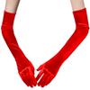 55cm Long Section Satin High Elasticity Solid Halloween Sexy Pole Dance Evening Dress Etiquette Accessories Drive Cosplay Gloves