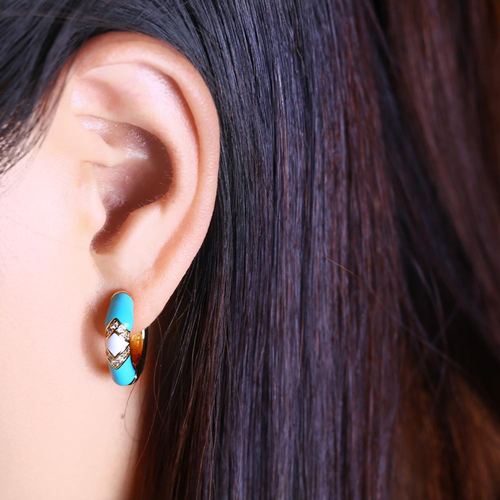 KNIKOO Necklace Clip Earrings Ring Jewelry Sets For Women Cubic Zirconia Fashion Flower Necklace Hoop Earrings Ring Jewelry Sets