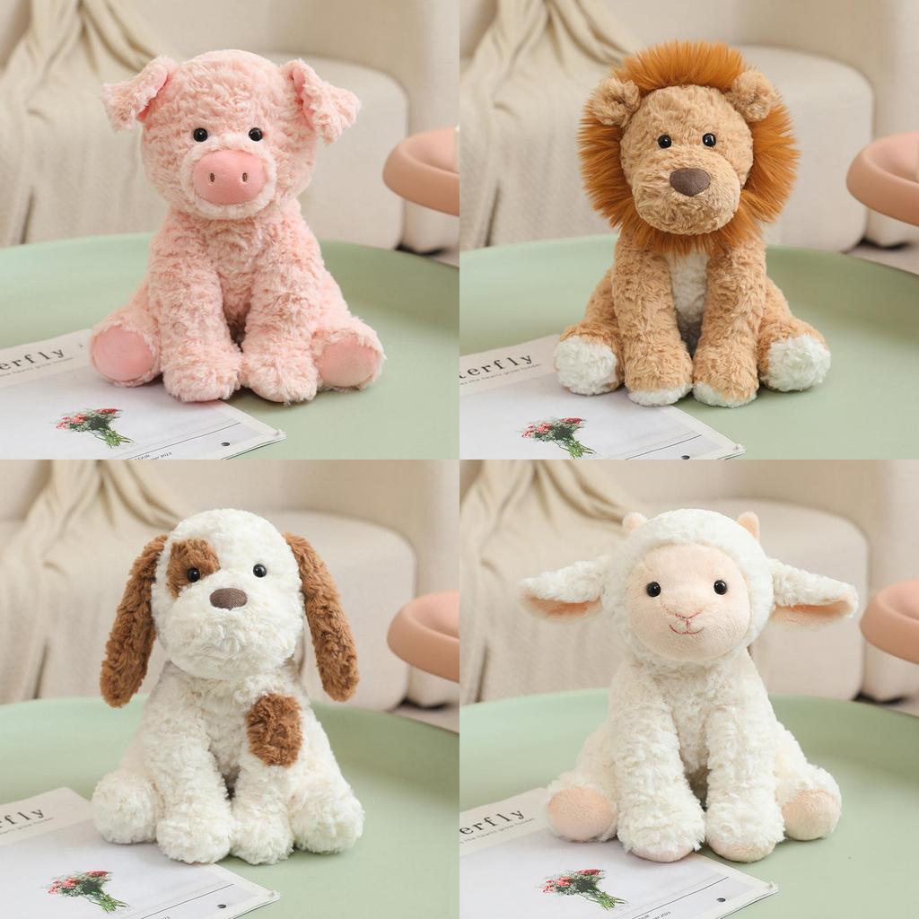 Коллекция плюшевых игрушек животных из мягкой коротковорсовой ткани для детей и в качестве подарка