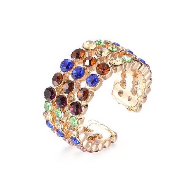 Fashion Gift No Pierced Party Jewelry Rhinestone Dangle Cubic Zirconia Ear Cuff Cz Cuff Earrings Statement C -Shaped