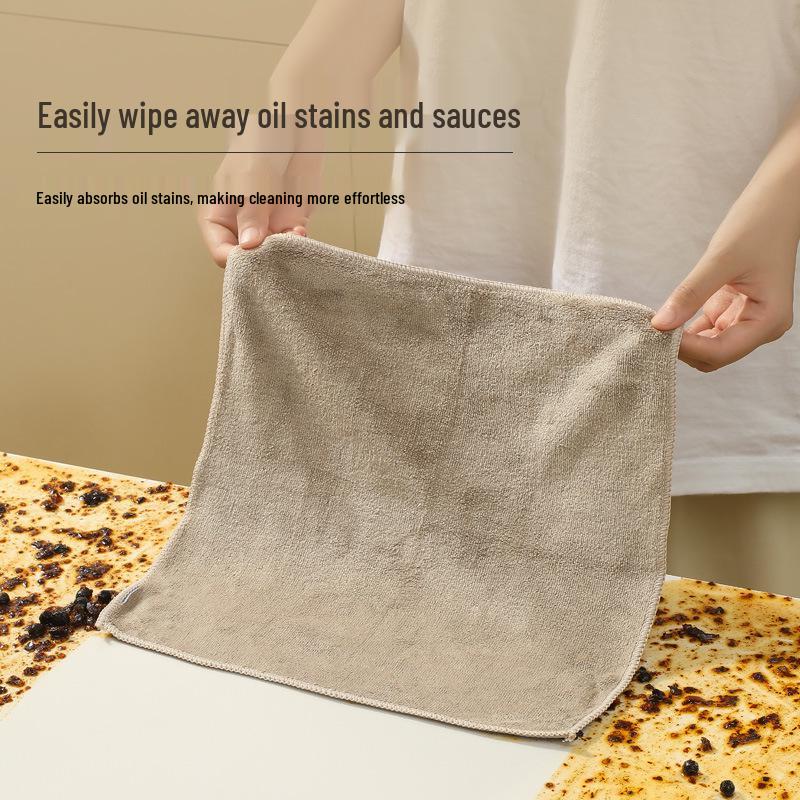 Впитывающее кухонное полотенце из микрофибры и толстая губка для мытья посуды