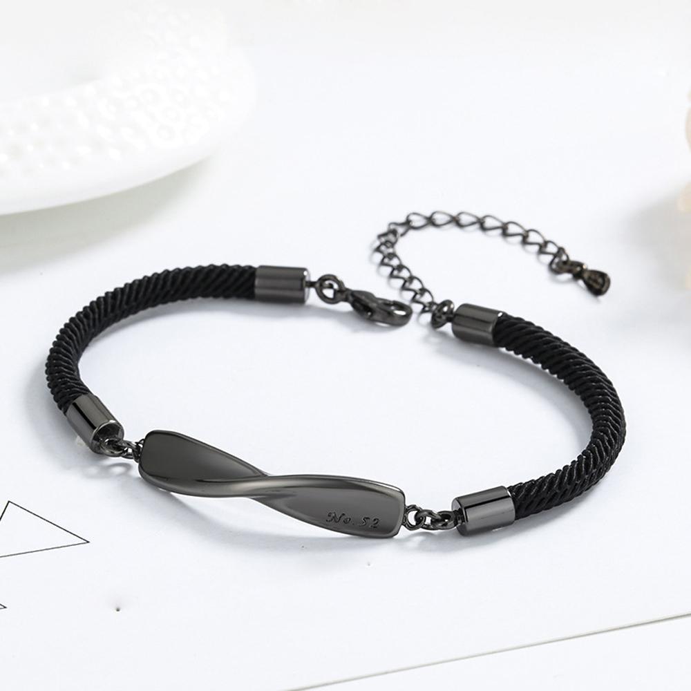 Jewelry Zinc Zinc Alloy Men Wave Forever Love Friend Bracelet Couples Bracelets Hand Rope Mobius Ring