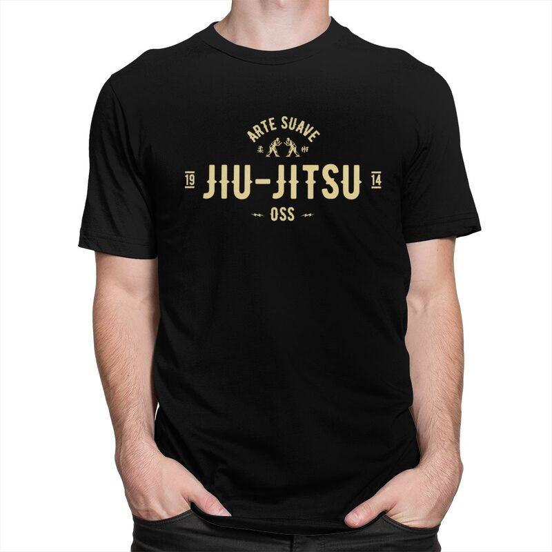 Футболка Бразильское джиу-джитсу Arte Suave Oss BJJ Футболки для мужчин 100% хлопок Подарок на День отца Футболки Модная футболка