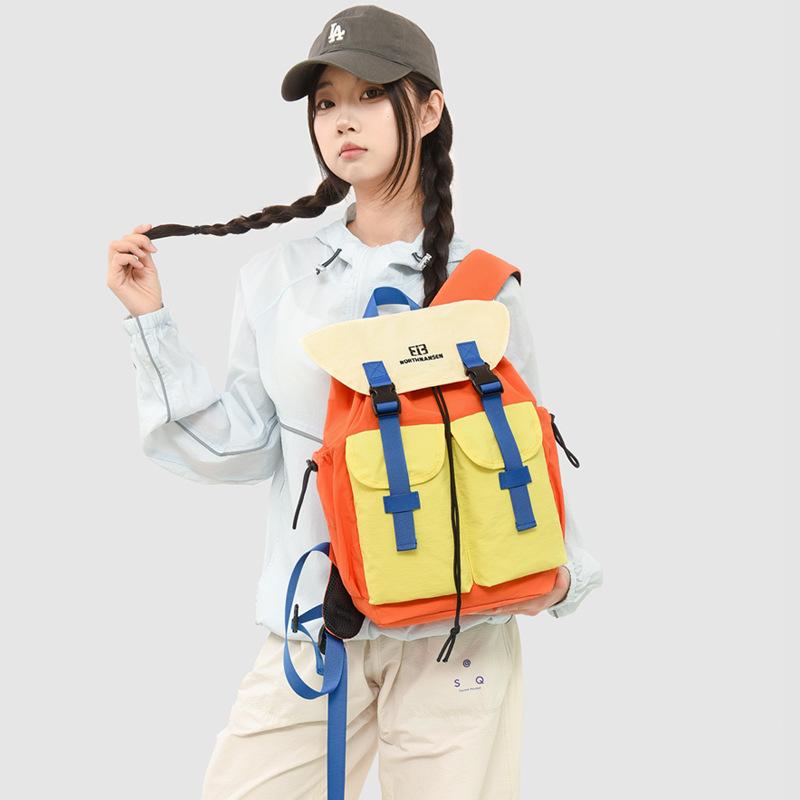 Школьная сумка Schoolbagins Рюкзак контрастного цвета для мальчиков и девочек Легкий для активного отдыха и альпинизма Школьный рюкзак большой вместимости Сшитый многофункциональный рюкзак
