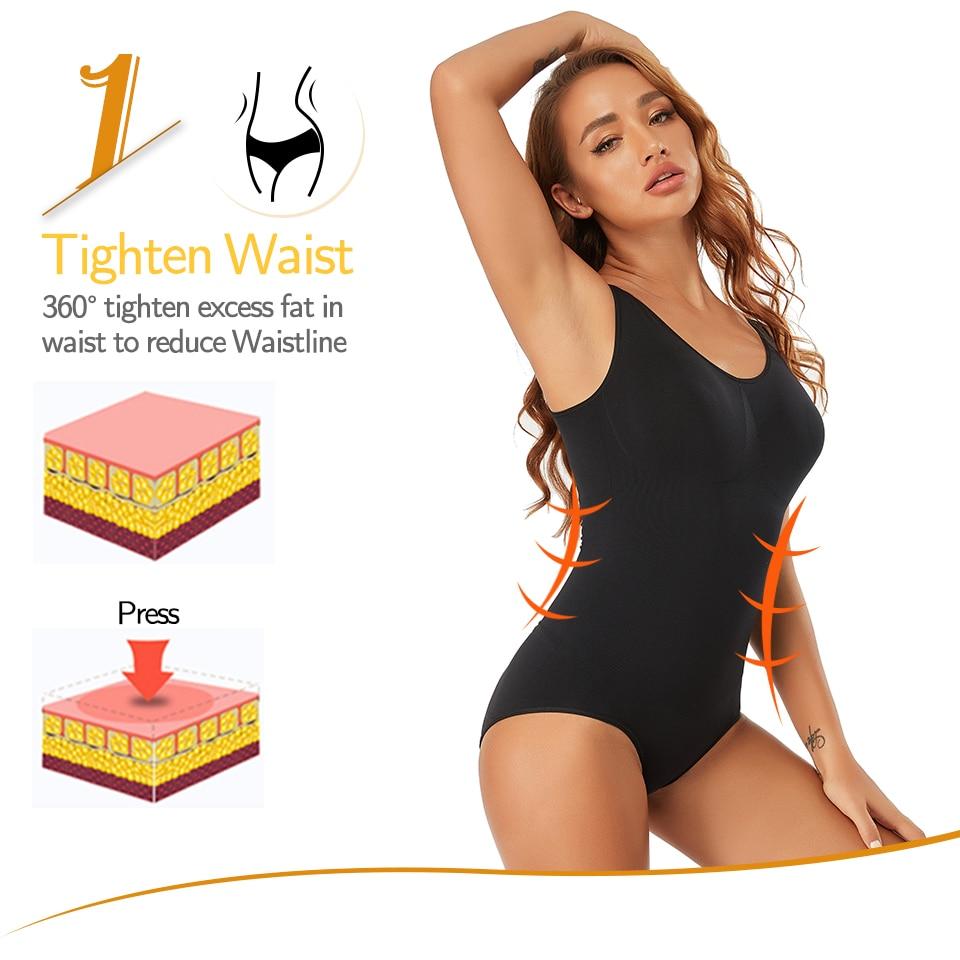 Женское корректирующее белье, боди, жилет для тренировки талии, формирователь всего тела, боди с контролем живота, нижнее белье для похудения, сексуальные топы на бретелях с v-образным вырезом