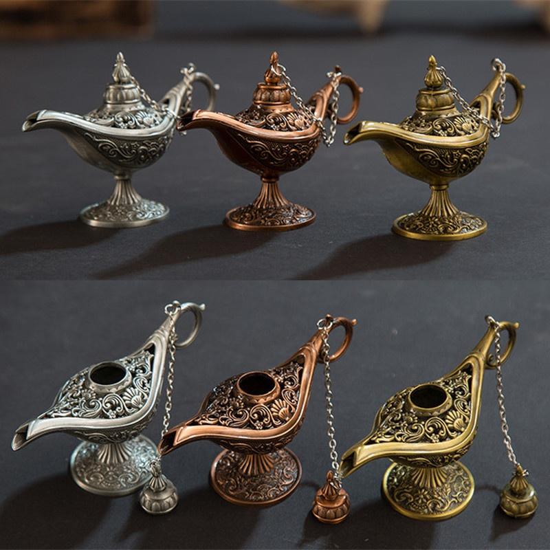 Ретро бронзовые курильницы, европейская металлическая ремесленная лампа желаний, печь для ароматерапии, старое покрытие, украшение дома, креативные украшения