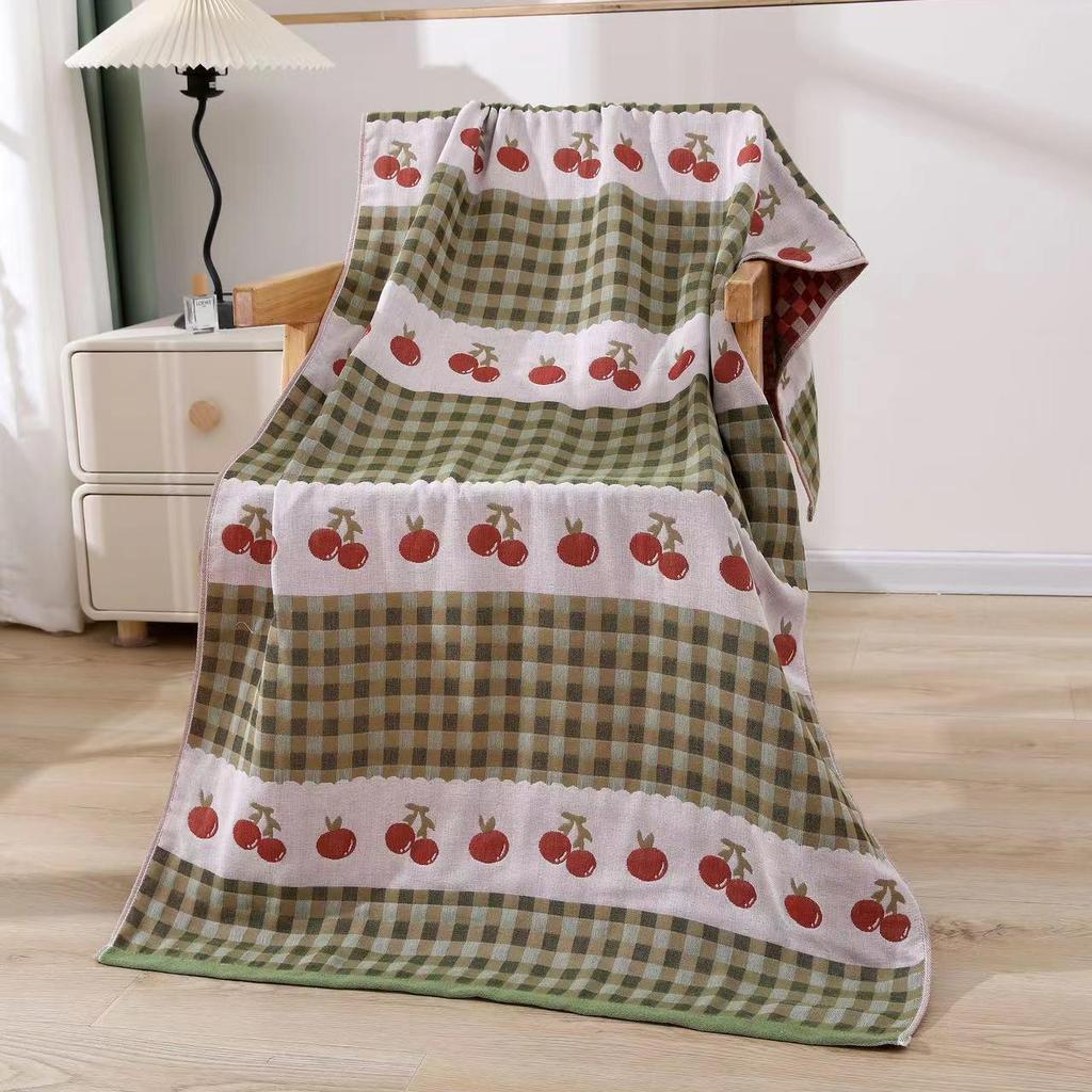 Multi-Layer Gauze Bath Towel Blanket, 160x80cm, All-Season, Versatile Adult/Couple Use