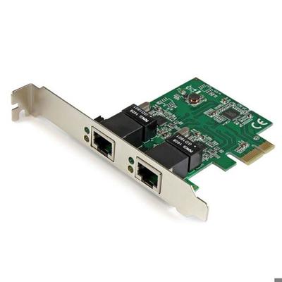 StarTech.Com Сетевая карта PCI Express с 2 портами Gigabit Ethernet - Адаптер NIC PCIe GbE (ST1000SPEXD4)