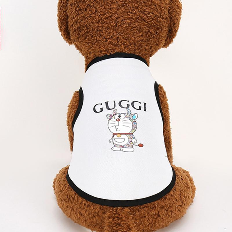 Солнцезащитный жилет для домашних животных, удобная дышащая, хорошая эластичная одежда с принтом для собак и кошек, мультяшная одежда