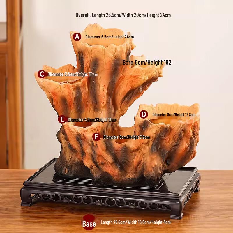 Maididuo Irregular Tree Root Design Succulent Pot with Base